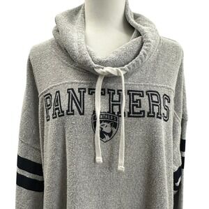 47 Brand Florida Panthers NHL Funnel Neck Sweatshirt Heather Grey XXL GC2 032019